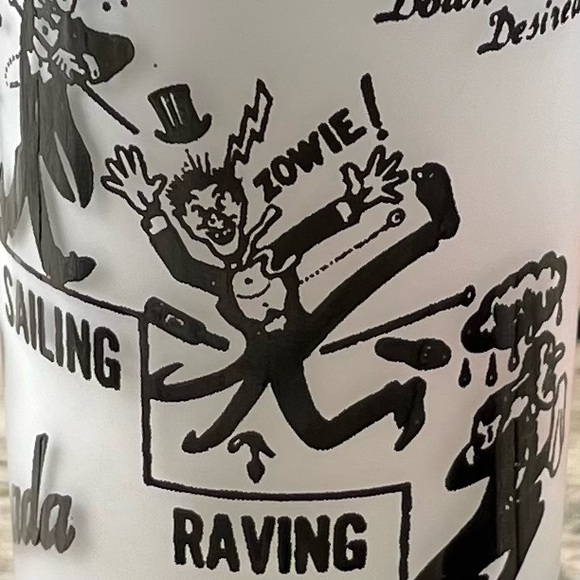 Vintage MCM Federal Glass Barware Whiskey Novelty - Picture 9 of 9